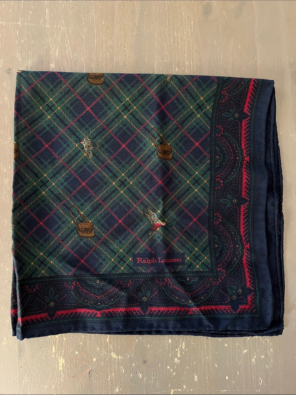Ralph Lauren Vintage Field and Stream Scarf